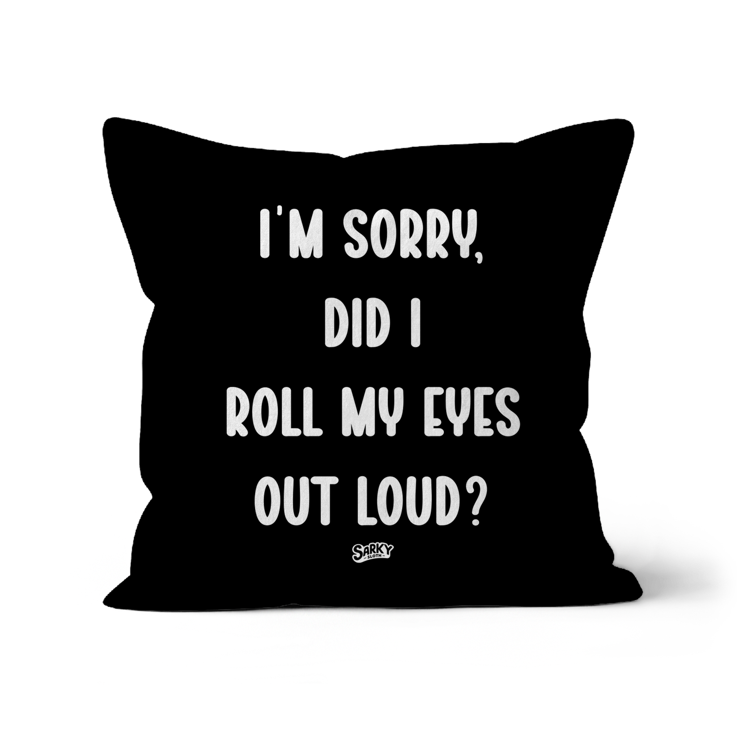 oversized cushions, indian cushions, black white cushions, wall cushion, cushion cover colour, Graphic tees, sarkysloth, sarky sloth