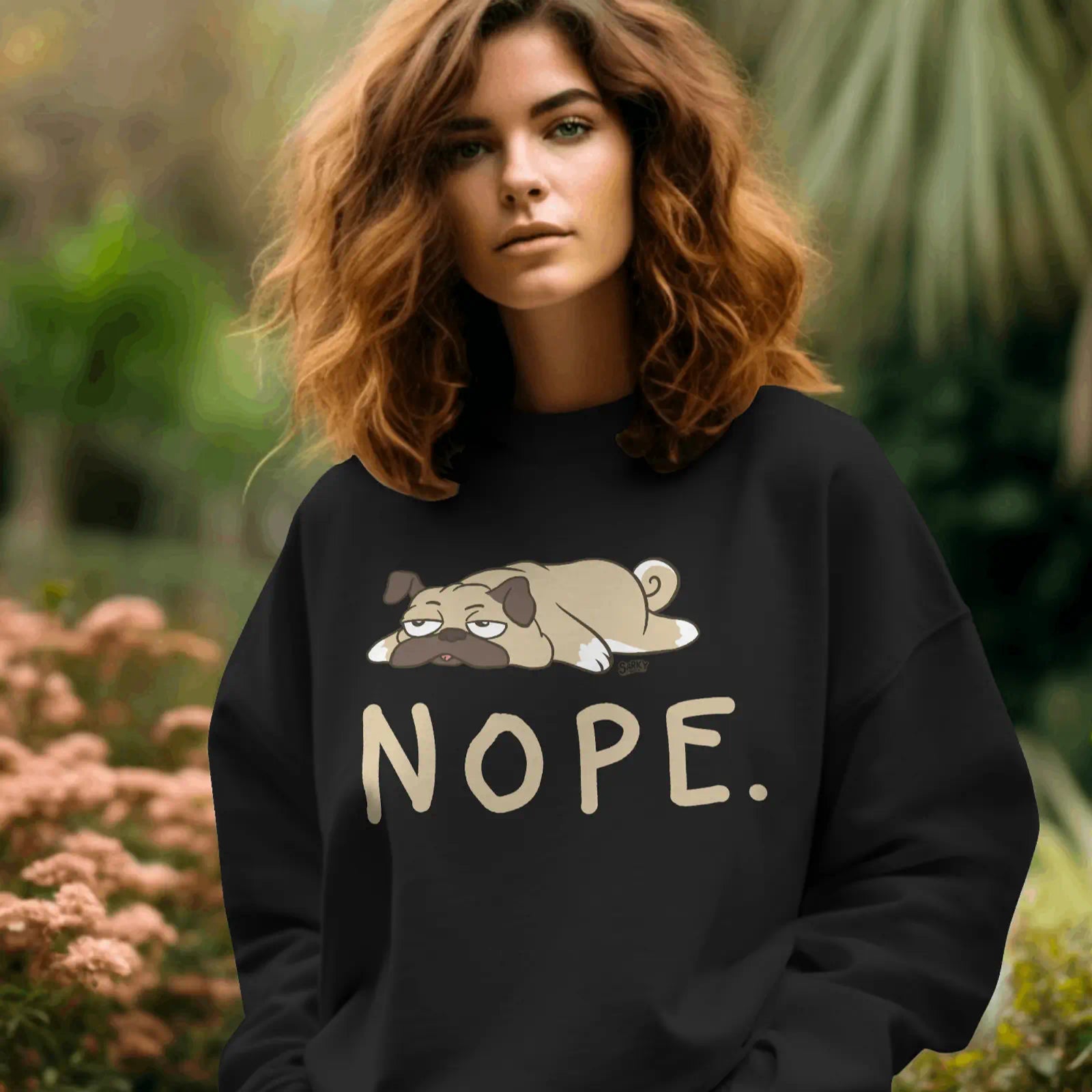 Nope Pug Sweatshirt