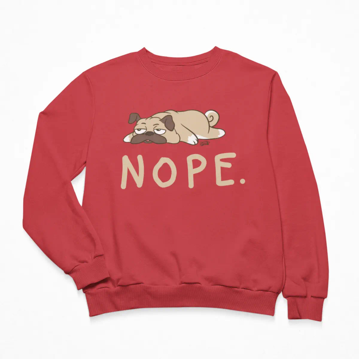 Nope Pug Sweatshirt