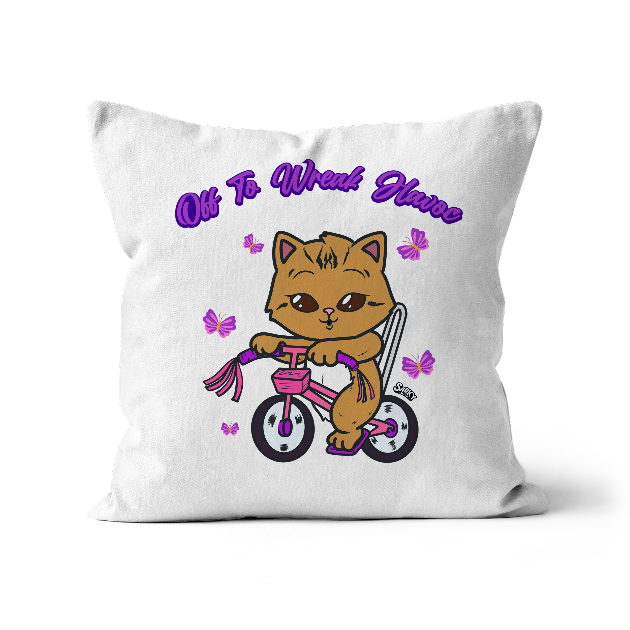 cushion off white, cushions and covers, french cushion, cat cushion covers, horse cushion, Graphic tees, sarkysloth, sarky sloth